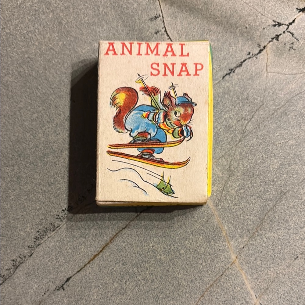 Vintage Animal Snap Card Game